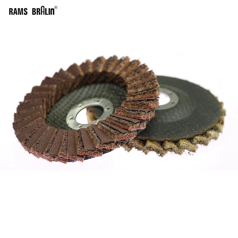 1 piece 4.5”/115*22mm Flap Grinding Disc Angle Grinder Non-woven Polishing Disc for Metal Aluminum