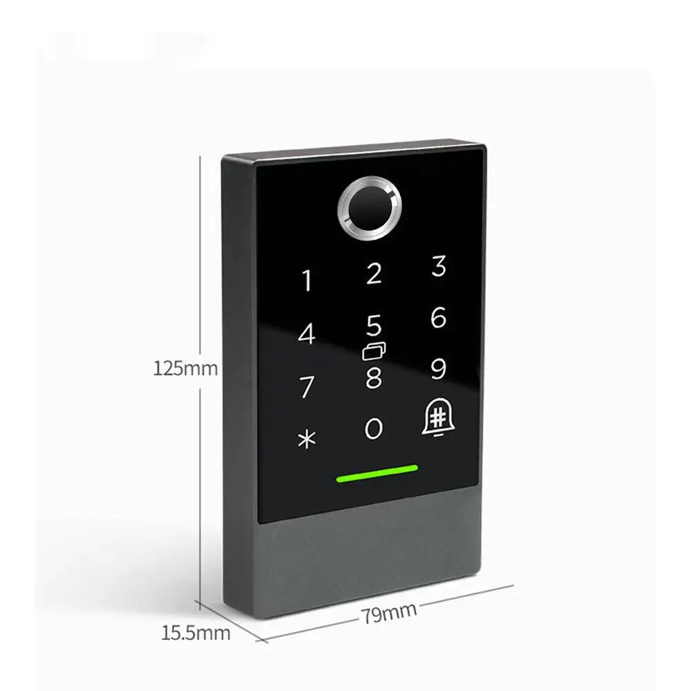 IP66 Waterproof TTLock Fingerprint Access Control System Bluetooth Keypad Reader K2