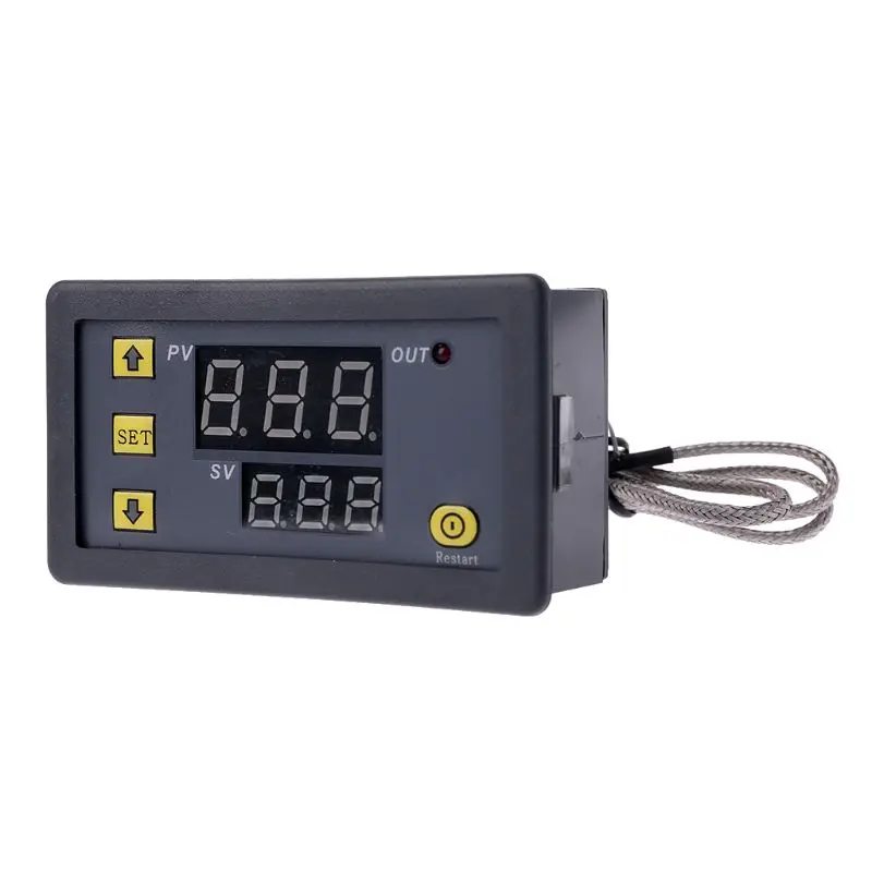 Digital Temperature Controller -60~500 degrees Celsius K-type M6 Probe Thermocouple Sensor Embedded Thermostat