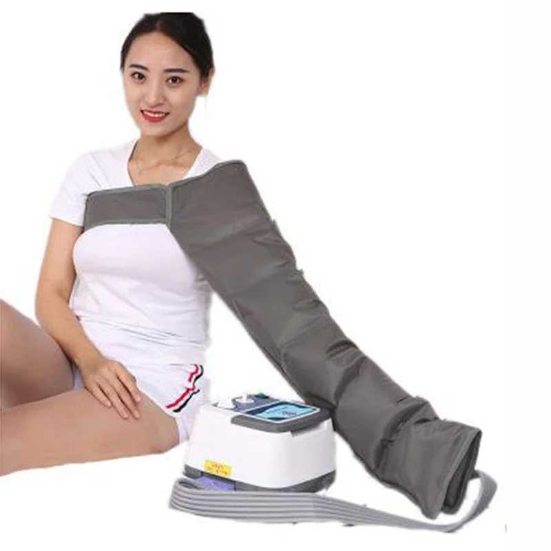 Pneumatic leg massager for the elderly six-chamber air wave pressure physiotherapeutic pressure massager for legs and feet