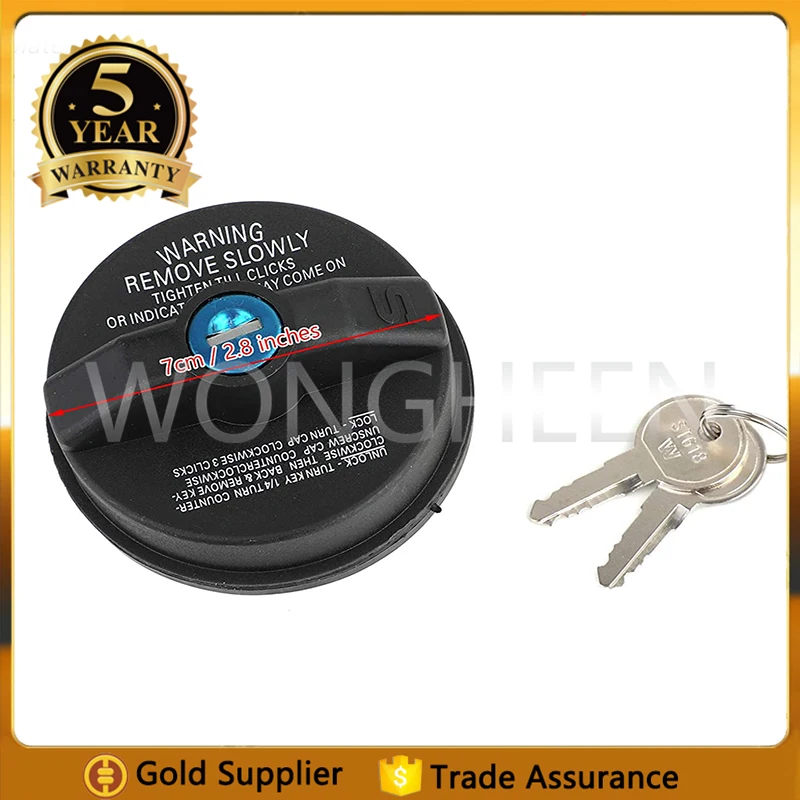 

New Fuel Tank Locking GAS Fuel Cap 05278655AB For Chrysler Dodge Ram 2500 3500 Charger Avenger Jeep Wrangler Liberty W/2 keys