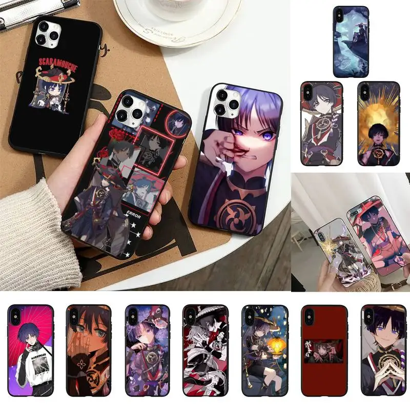 Scaramouche Genshin Impact Phone Case for iPhone 11 12 13 mini pro XS MAX 8 7 6 6S Plus X 5S SE 2020 XR case