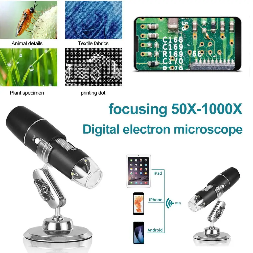 50X-1000X Mega Pixels Digital USB Microscope Magnifier Electronic Stereo USB Endoscope Camera For Biological Scientific