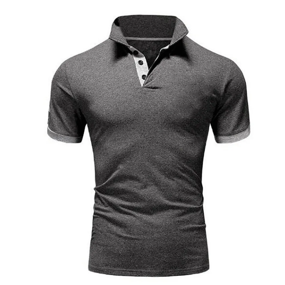 

2021 new PoloShirt Men Summer Stritching Business Clothes Luxury Men Tee Shirt Men's Shorts Sleeve Poloshirt Brand Polos