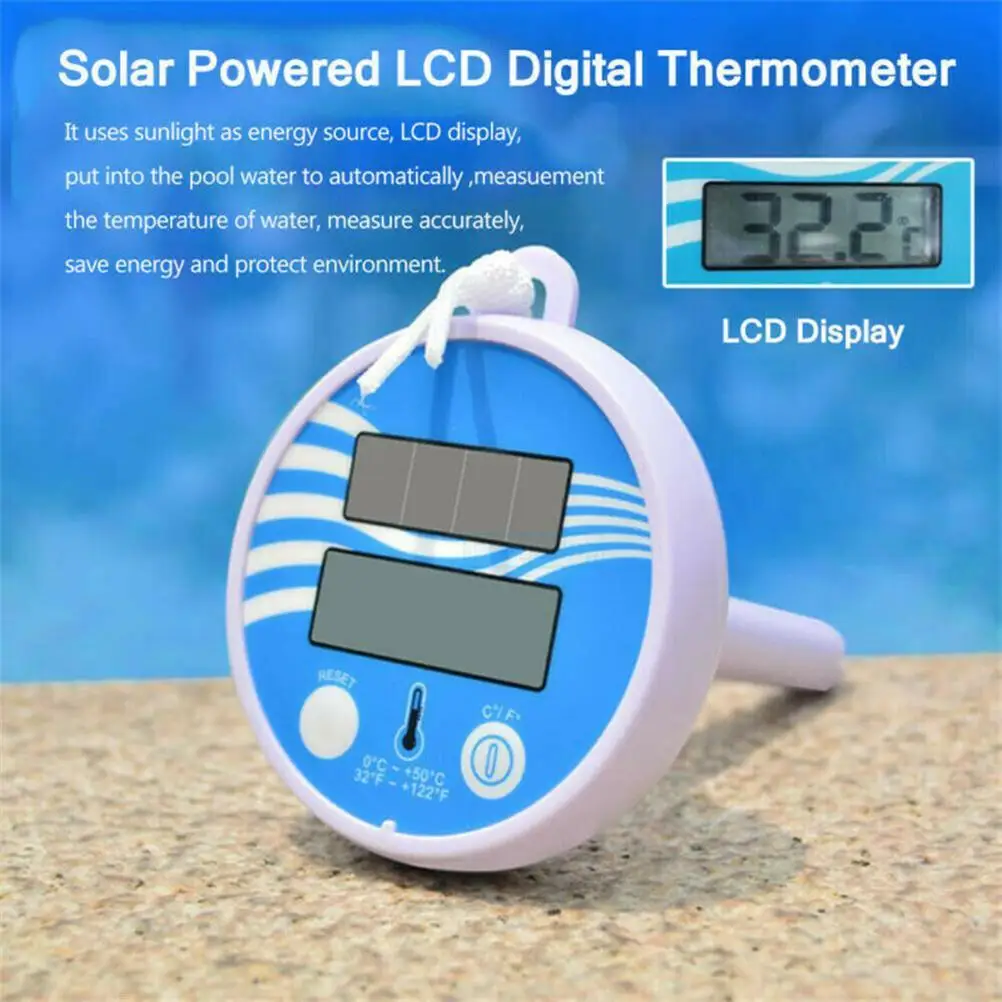 

Wireless Swimming Pool Thermometer Digital Floating Pool and Spa Thermometer for Outdoor and Indoor Water Pools Spas