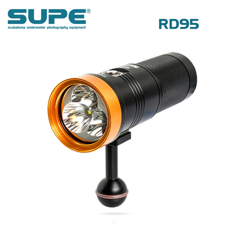 

SUPE Scubalamp RD95 LED Underwater Diving Light for Recreational Diving, Tech Diving, Black-water searching - 4000 lumens