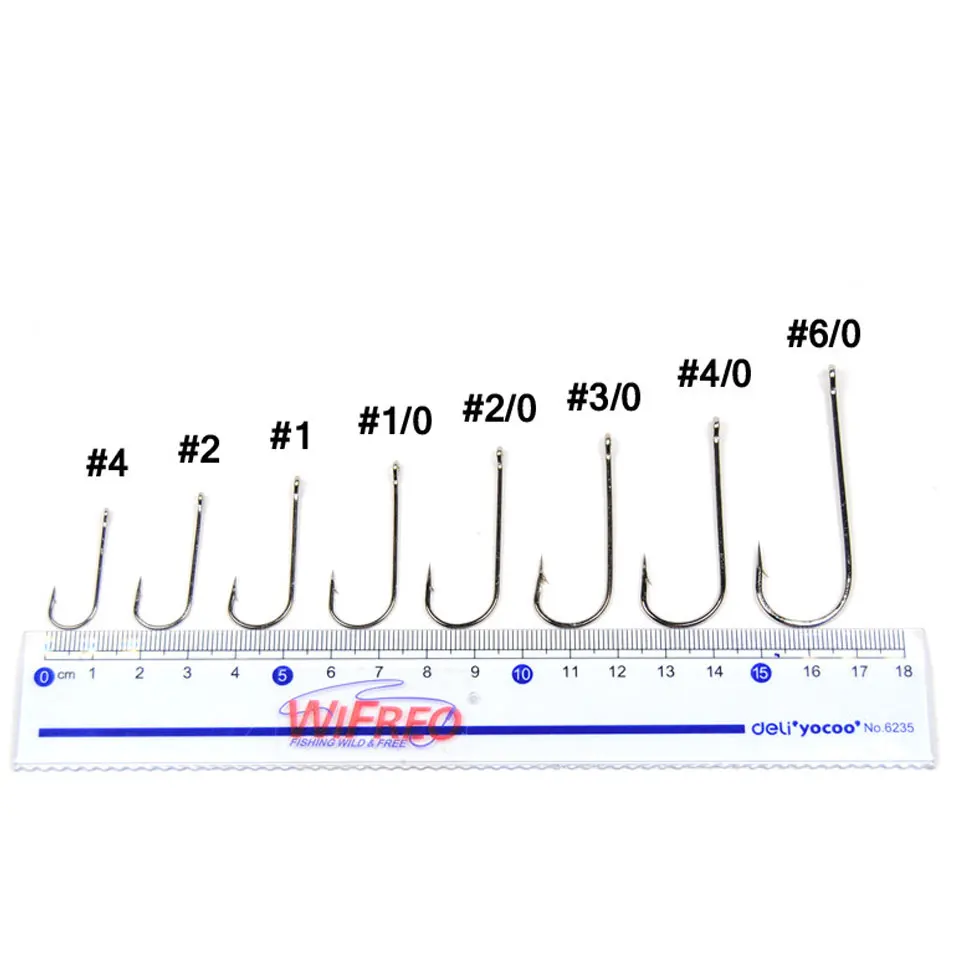 ويفريو 100 قطعة صنارة ابردين طويلة شانك حادة صنارة صيد أسماك المياه العذبة خطافات صيد سمك خطافات شائك منتظمة للبيع بالجملة #3