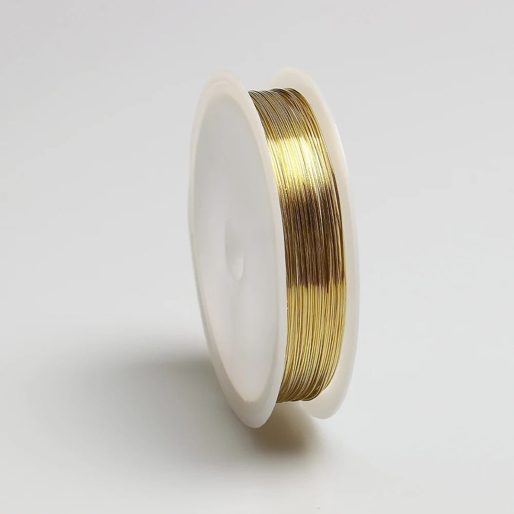 10Meters 0.4MM Diameter Colorfast Copper Wire for DIY Bracelet Necklace Beading Jewelry Craft Making Alloy Cord String