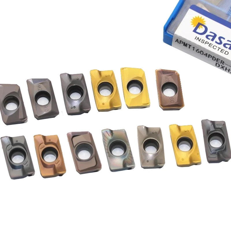 10pcs insert APMT1135 Carbide Inserts APMT1135PDER blade Mill CNC Indexable Face Milling Cutter Tool for BAP300R Mill Holder