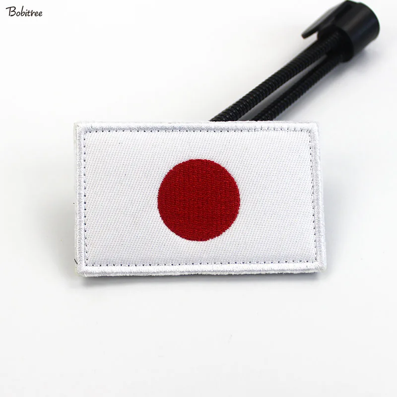 Japan Flag Patch with Hook Loop Japanese National Flag Banner Badge Armband Stickers For Backpack Cap Uniform Decoration