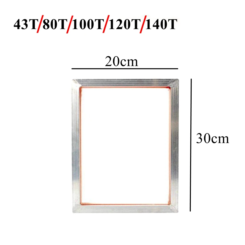 43T/100T/120T/140T Silk Screen Printing Kit Set Aluminum Frame + Hinge Clamp + Emulsion Scoop Coater + Squeegee Tool Parts Kits