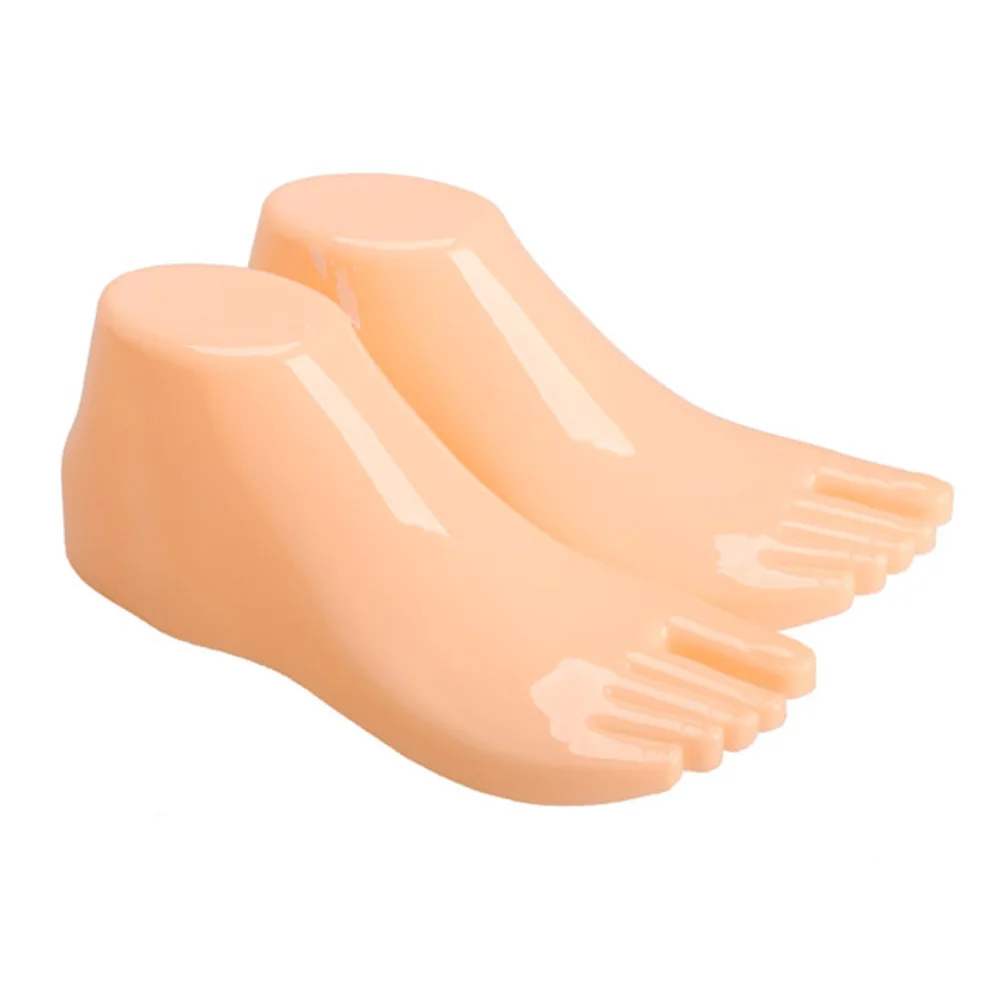 

Hot Selling 1 Pair Hard Plastic Adult Feet Mannequin Foot Model Tools for Shoes Display -B5