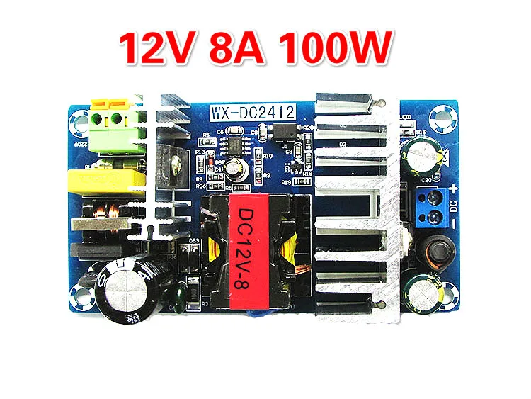 Upgraded 12V 8A High Power Switching Power Supply Board 12V 100W Isolated Power Supply AC-DC Power Supply Module Switch Board
