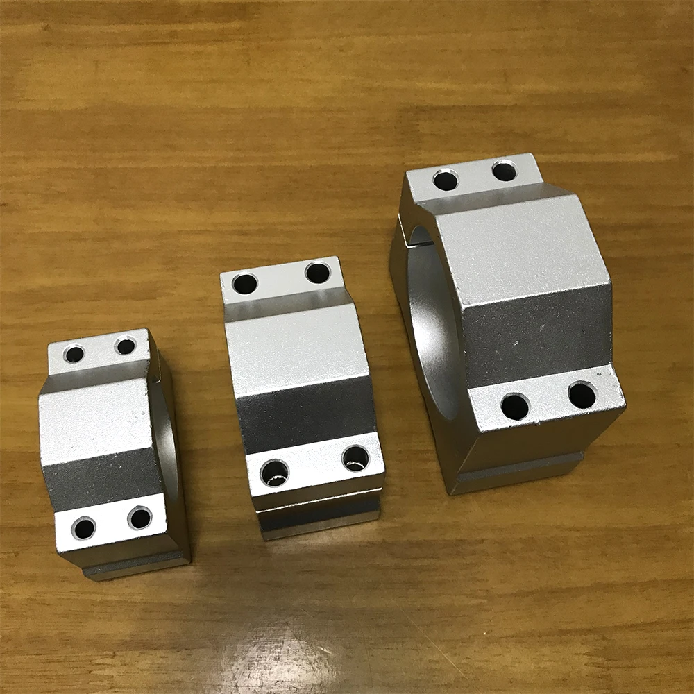 52mm 65mm 80mm Aluminium CNC Spindle Clamp Holder Z Axis Motor Mount Bracket 800W 1.5KW 2.2KW Spindle Fixture for DIY CNC Router