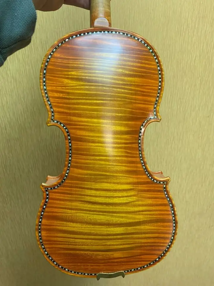 Stradivari 1683 European spruce Sculpture violin Shell inlay handwork violin 4/4 100% Retro Top Oil Varnish Professional violin