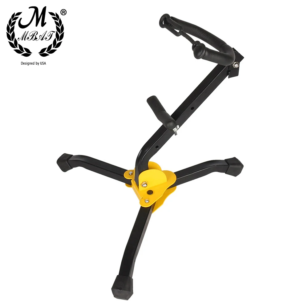 

M MBAT Foldable Portable Alto Tenor Saxophone Stand Sax Tripod Holder Instrument Saxophone Accessories for Alto / Tenor Sax