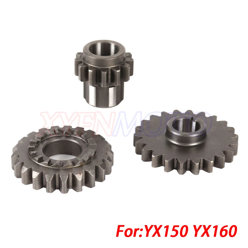 Motorcycle YX150 YX160 Idler Driven Bridge Kick Strat Gears For 150cc 160cc Chinese YX Engine Pit Dirt Motor Bike Motocross