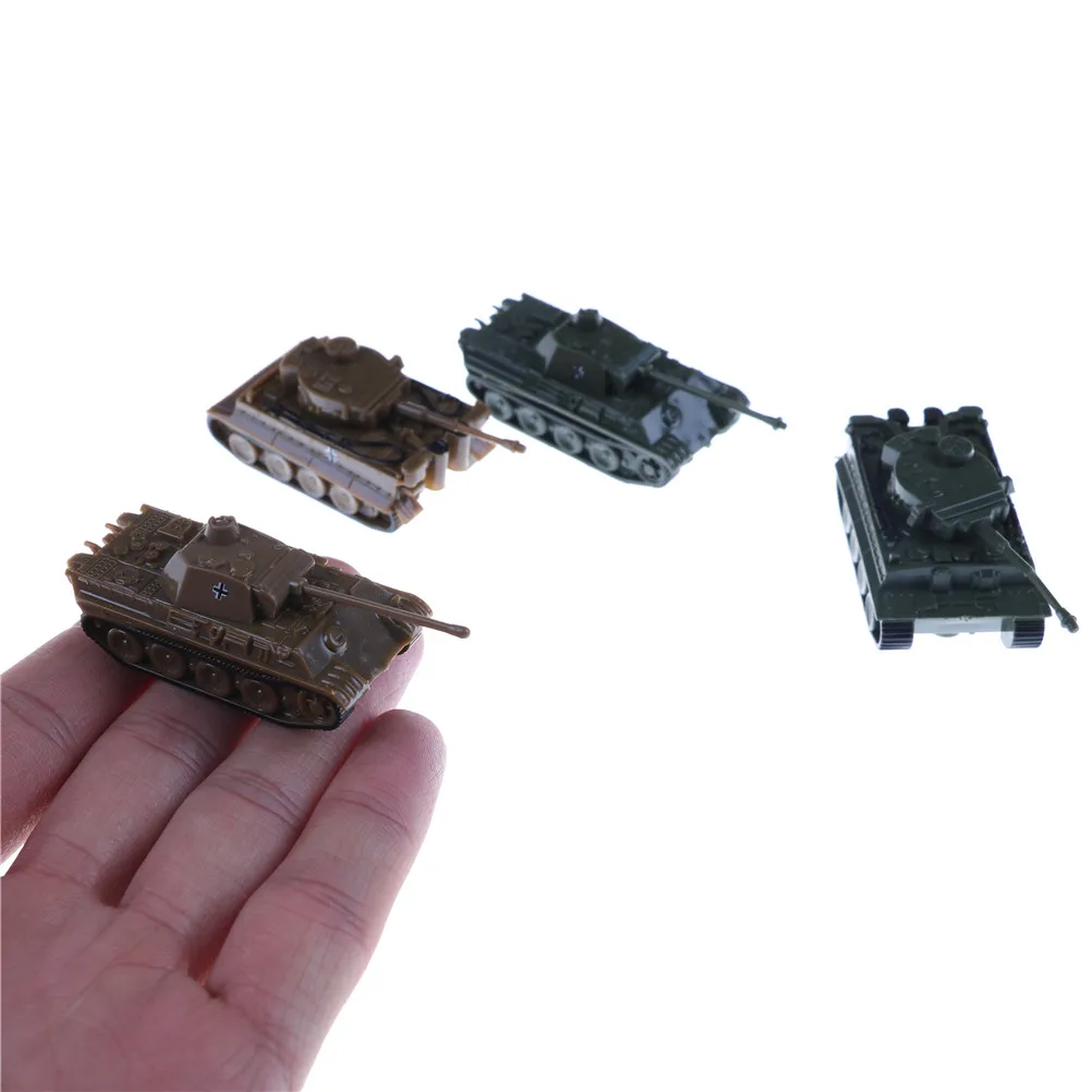 1Pcs 1:144 Scale Finished Model Toy 4D Sand Table Plastic Tiger Tanks World War II Germany Panther Tank