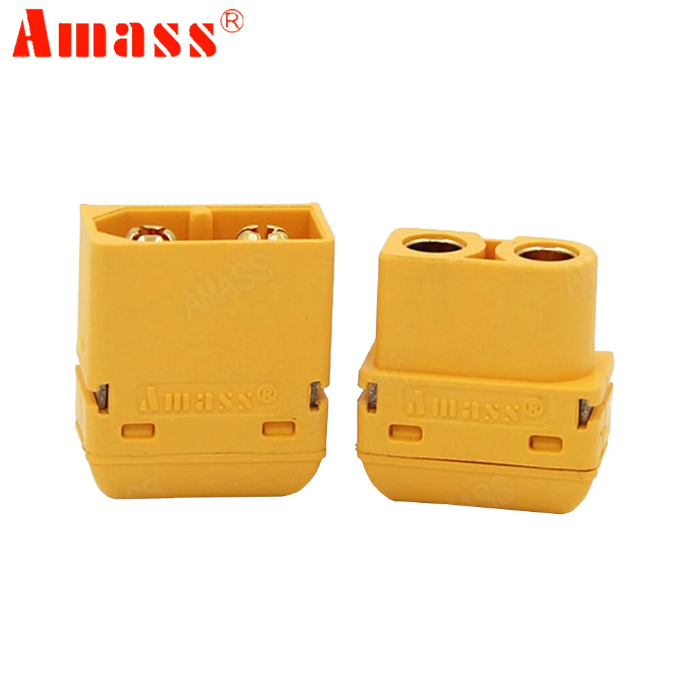 2pair Amass XT60PW XT60-PW Gold Banana Bullet Male Female Connectors Plug For RC Lipo Battery PCB Board RC Car Truck DIY Part