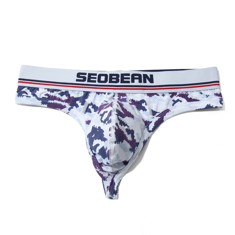 SEOBEAN New Sexy Men Underwear Men Briefs Cotton Underpants Thong Men Low-waist Srting Gay Underwear Briefs for man