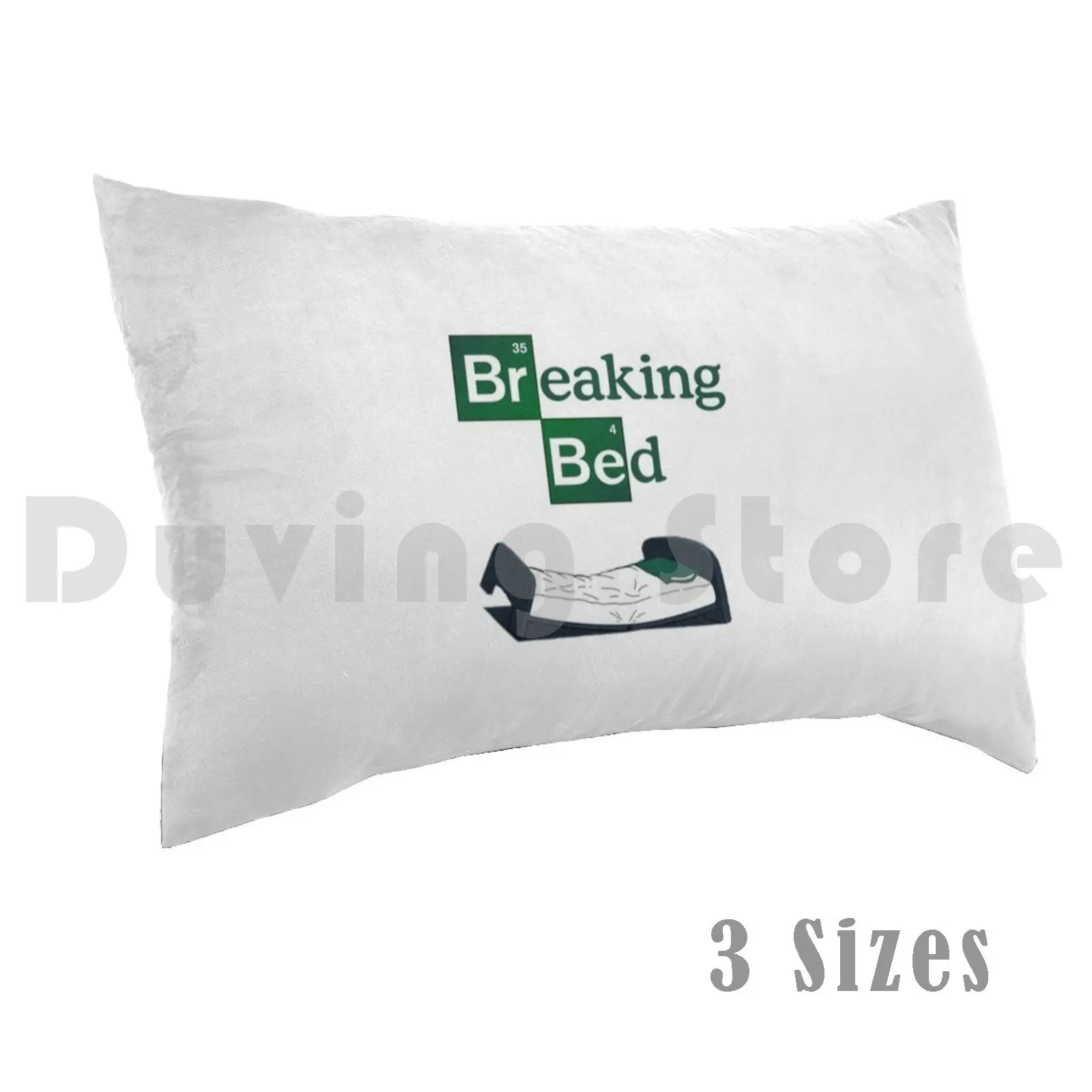 Breaking Bed Pillow Case Printed 35x50 Bed Broken Meth Drug Tv Show Movie Bald Walter White Logo Parody Shell