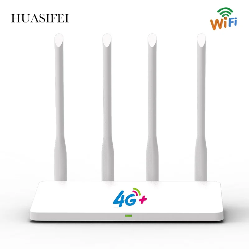 HUASIFEI Modem 4g Wifi Sim Card CAT4 4G LTE Router Lan Port Wireless CPE 300Mbps High Speed Mobile Wifi Hotspot For Indoor Home