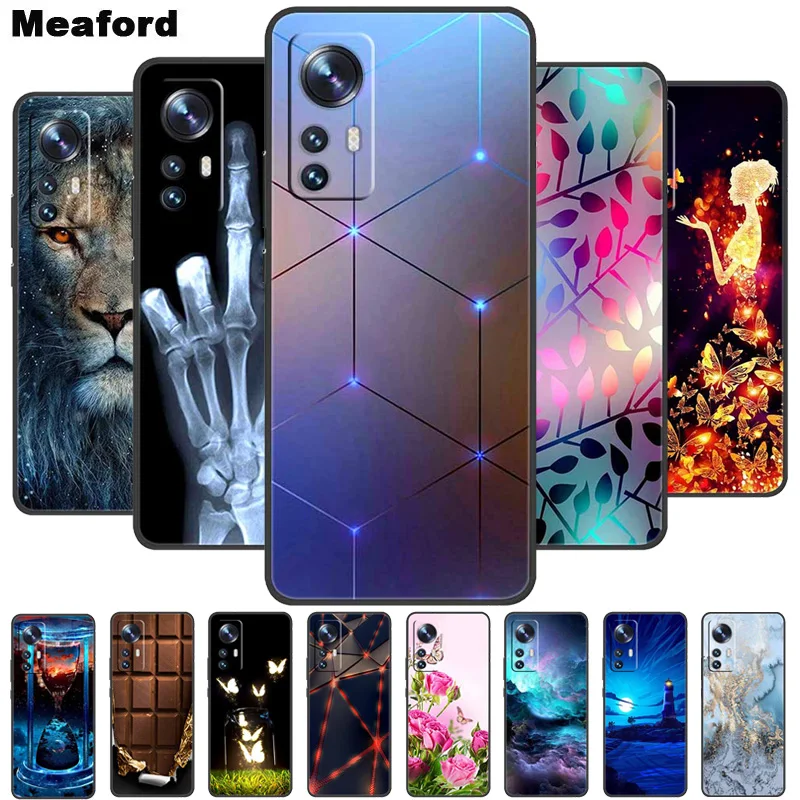 For Xiaomi 12 Lite 5G Case Shockproof Soft silicone TPU Back Cover For Xiaomi Mi 12 Lite 5G Phone Case Mi12Lite 12Lite Cartoon