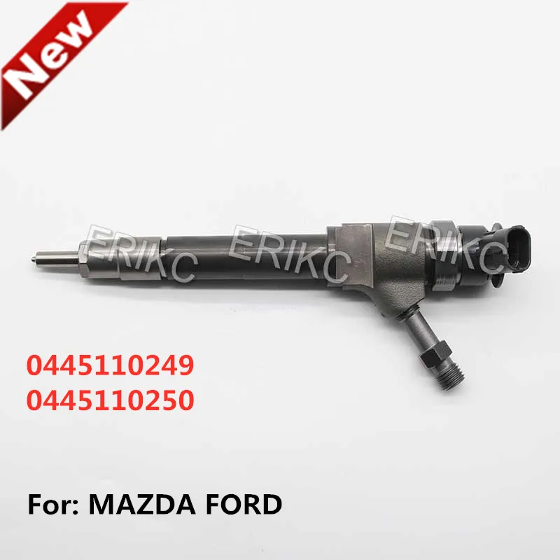 

ERIKC 0445110249 0445110250 Common Rail Spare Parts Injector 0 445 110 249 Diesel Fuel Injection 0 445 110 250 for MAZDA FORD