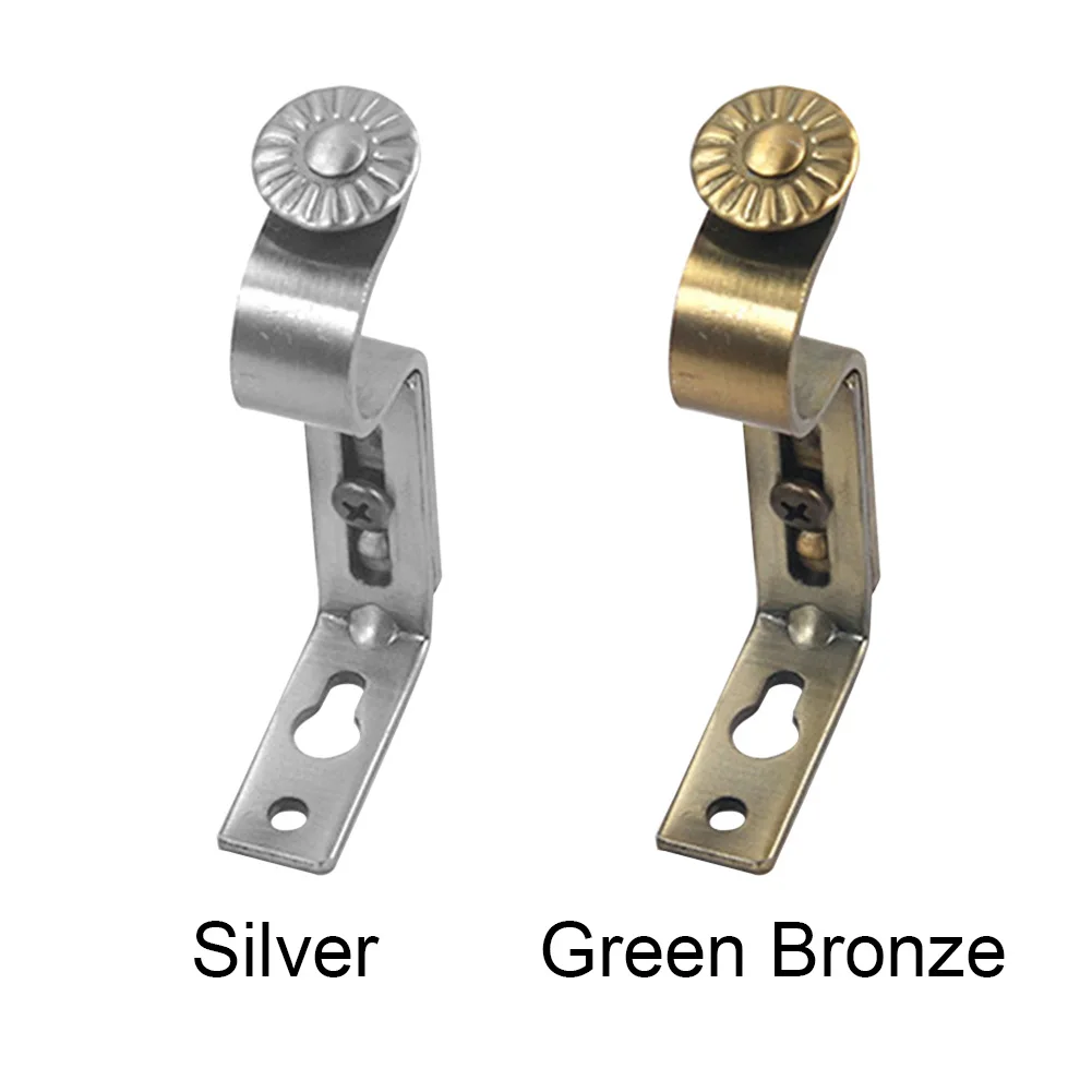 

Modern Iron Hardware Holder Durable Home Practical With Screws Fixed Easy Install Support Window-Dressing Curtain Rod Bracket