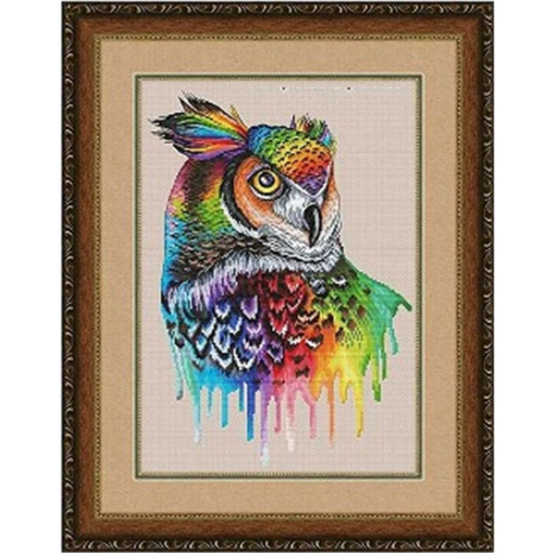 

ZZ5672 Cross stitch kits Cross-stitch Christmas homefun Home decro crafts cross stitch embroidery complete kit Hobby owl Animal