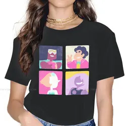 Steven Universe Animation Science Fiction TShirt for Woman Girl 5XL Crystal Gems Boxes Humor Leisure Sweatshirts T Shirt Novelty