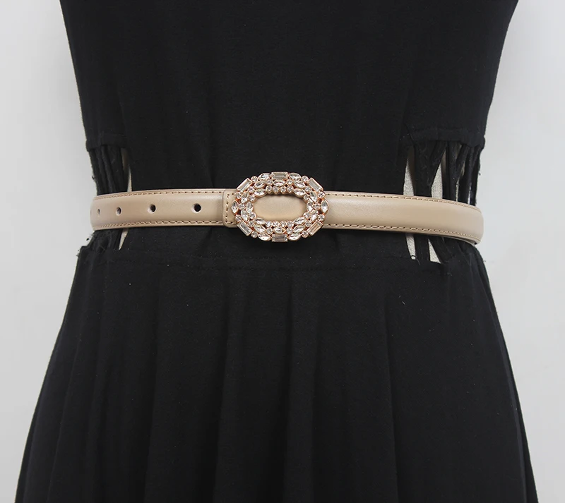 المرأة المدرج موضة الماس جلد طبيعي فستان Cummerbunds الكورسيهات حزام أحزمة الديكور حزام ضيق R2853