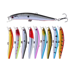 1 Pcs/lot Fishing Lure 3D Eyes Floating Minnow Aritificial Laser Wobblers 9.5cm 8g Crank Bait Hard Plastic Fishing Tackle Pesca