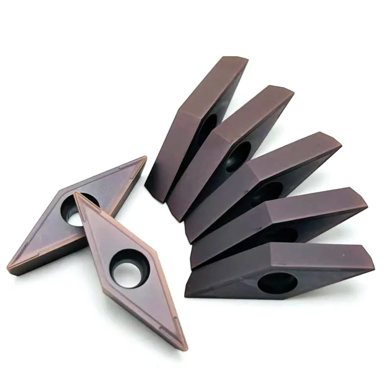 10 pz VCMT110304 UE6020 VP15TF US735 utensile da tornio in metallo duro in acciaio inossidabile CNC VCMT 110304 lama in metallo duro