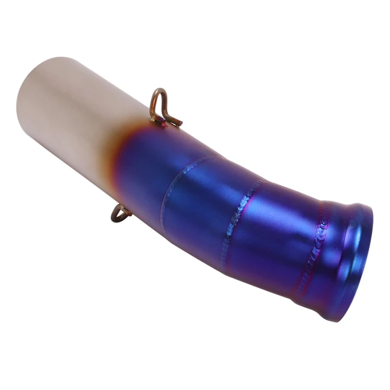 Escorregar para rc390 duke 125 200 250 390 ktm390 2017 - 2021 escape da motocicleta moidfy meio link tubo conectar 51mm silenciador