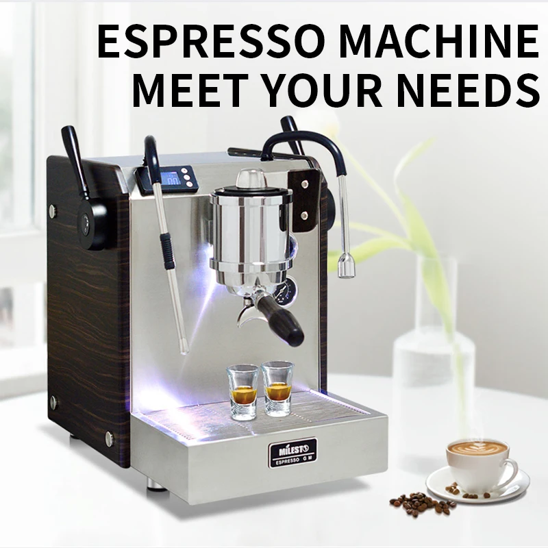 

Espresso machine Semi-Automatic Coffee Machine 9 Bar Double Boiler Rotary Pump EM-30 Commercial Household 3 Stage PID Control