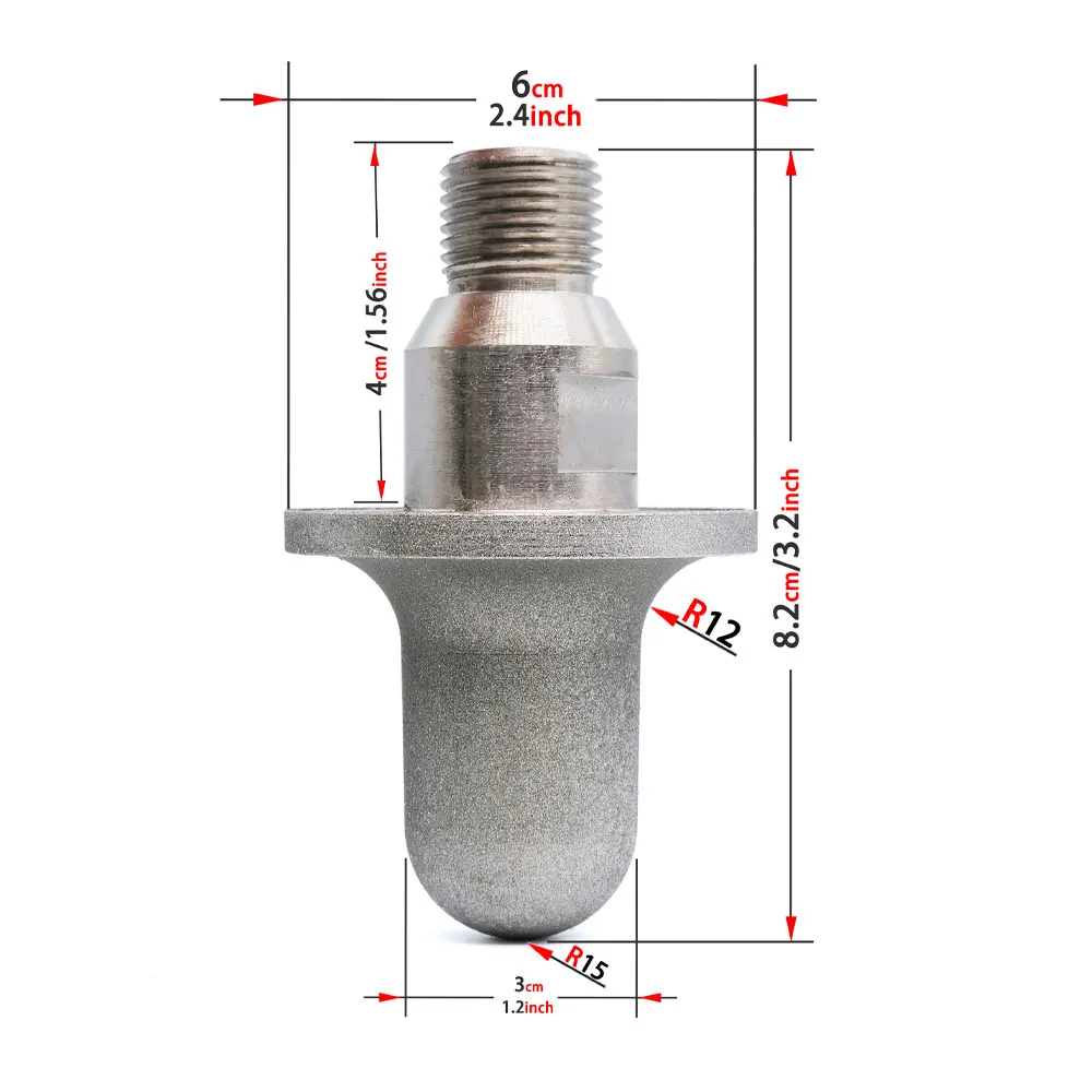 Diamond Router Bit Electroplated Stone Profile Wheel With 1/2Gas CNC Cutter Bit For Granite Marble 50#-400#