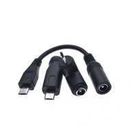 Micro DC Power Adapter DC 5.5x2.1 mm to Micro USB 5V DC power charging cable connector is suitable for mobile phones, tablets