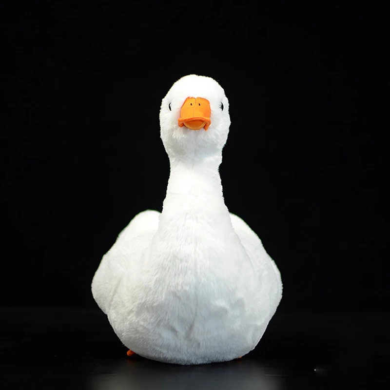 Soft Call Duck Stuffed Plush Toys Cute White Pet Duck Lifelike Animals Dolls Simulation Cuddly Baby Kids Aldult Gift Original