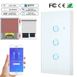 WiFi Smart Switch Elettrico Tende Tenda di Tocco Interruttore eWeLink APP di Controllo Vocale Per Limite Meccanico Tende A Rullo di Scatto