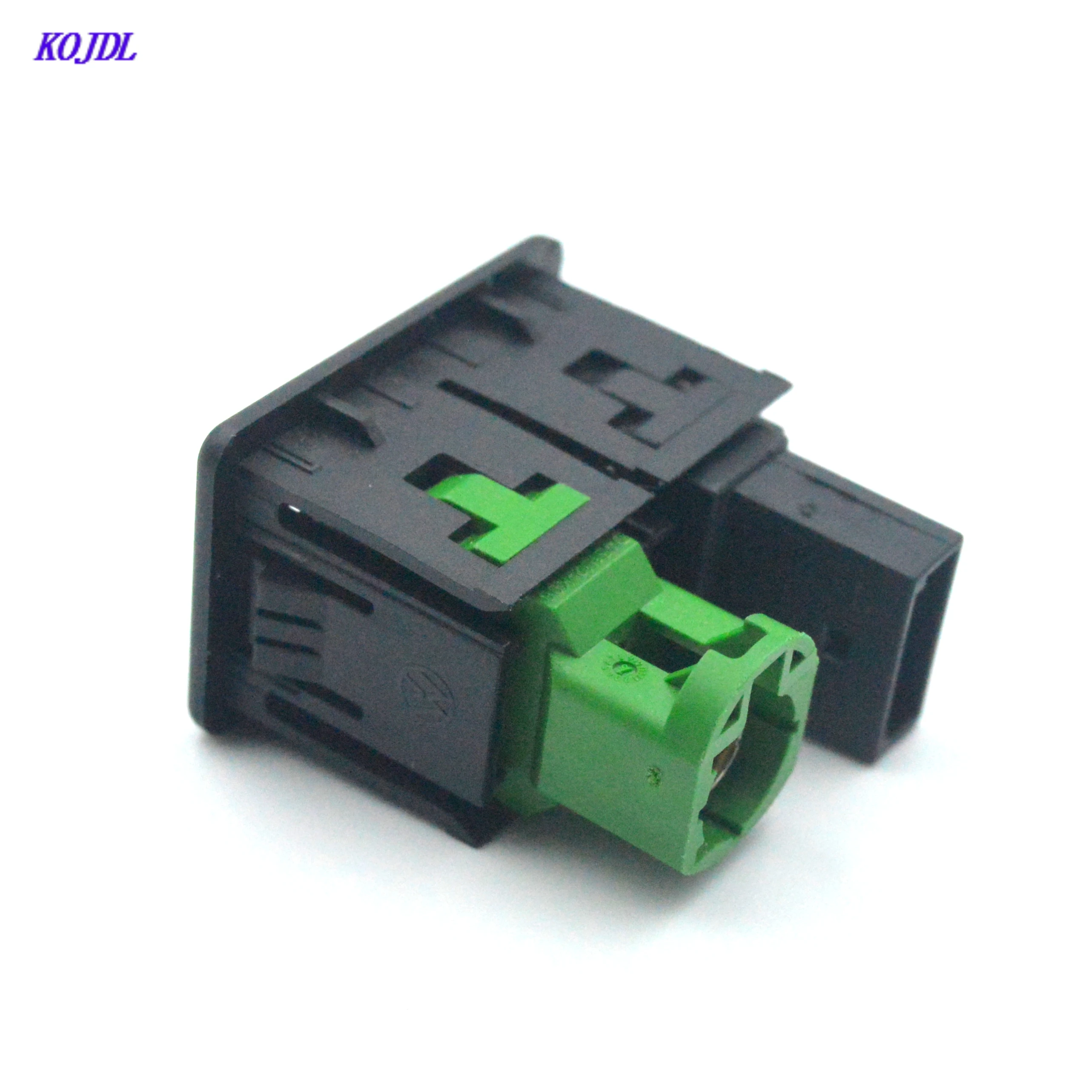 Car AUX USB 2in1 Socket Interface Switch Button Audio USB/AUX  Connector Adapter For Volkswagen PassatB6 B7 CC outlet  KOJDL