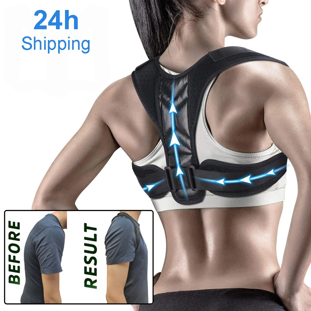 Adjustable Posture Corrector Preventing Humpback Protection Spine Pain Relief Correction Belt Women Men Back Shoulder Support