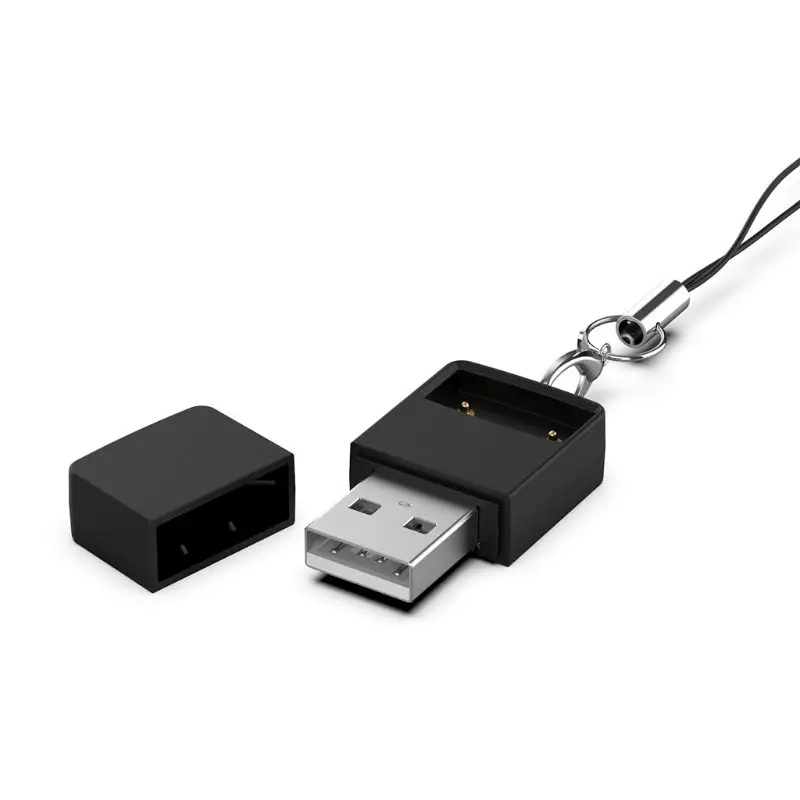 Mini cargador de batería USB portátil, puerto de carga Universal, negro, para cigarrillo electrónico Juul 1/2