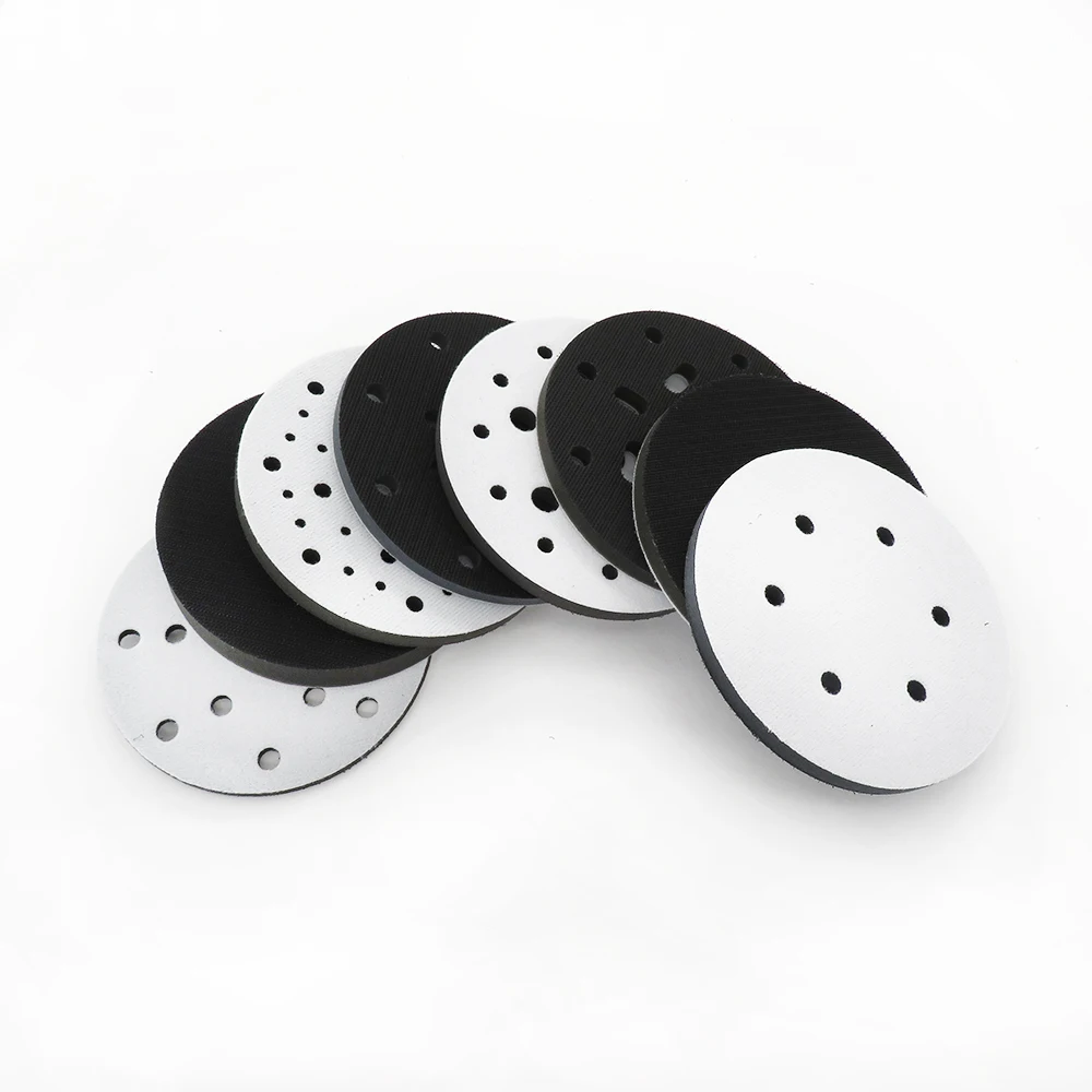 2Pc 5/6Inch Interface Kussen Zachte Spons Stofvrije Oppervlaktebescherming Pad Haak En Lus Back Pad Voor Schuurschijf