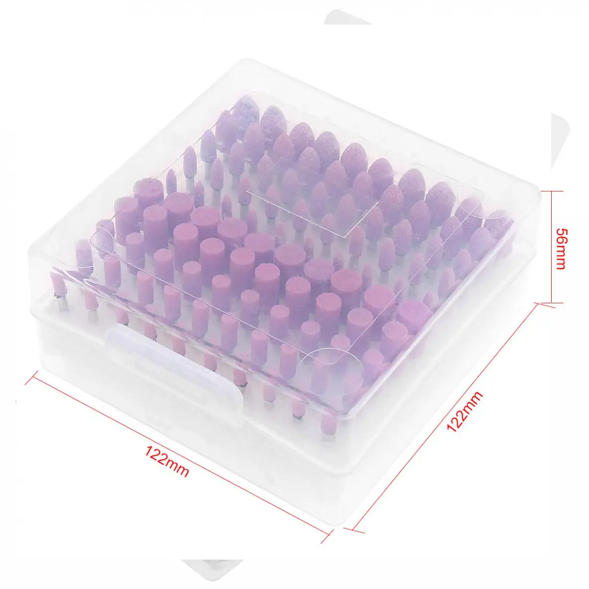 100 pz 4-10mm 80 grana ceramica testa di macinazione punti di pietra abrasiva accessorio di rettifica elettrica per utensile rotante nuovo