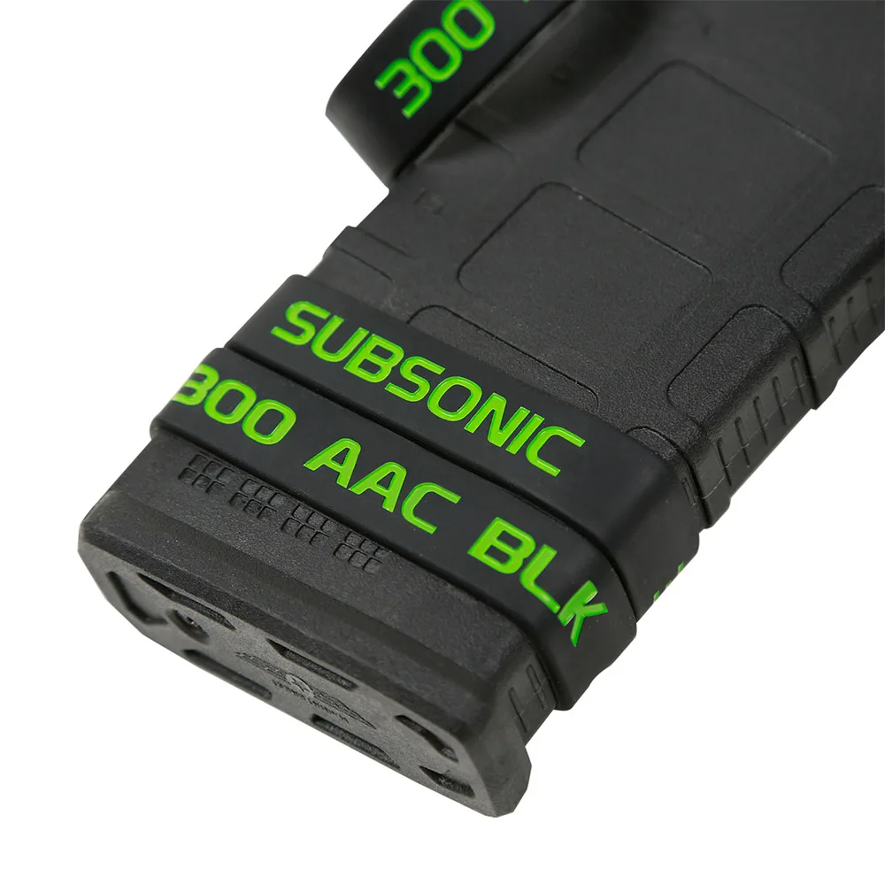 6Pcs/Pack Magazine Marking Band for 300 Acc BLK Supersonic/Subsonic 300 AAC BLK/7.62x35 mm Magazine Marking Band