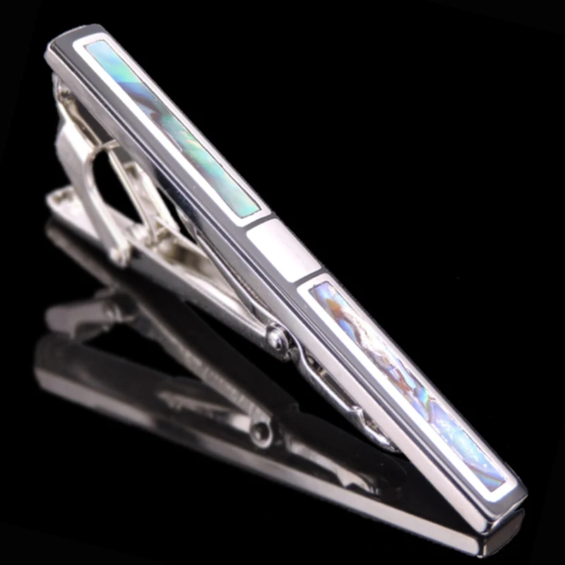 New high Fashion brand quality  Shell Crystal tie clip luxury business formal wear wedding men\'s tie clip wholesale / retail