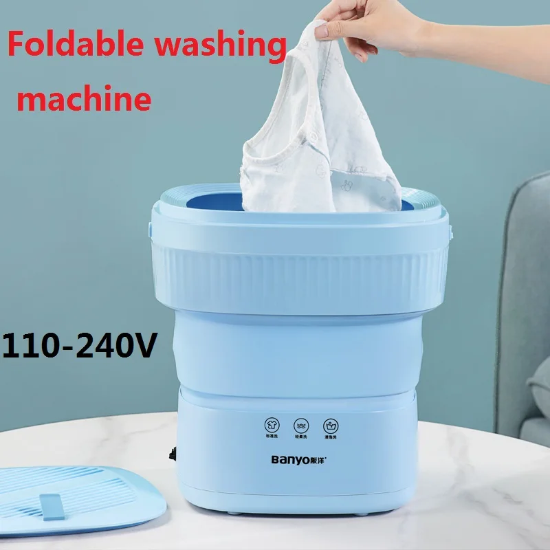 110V-240V folding machine washing machine portable mini underwear socks washing machine portable washing machine