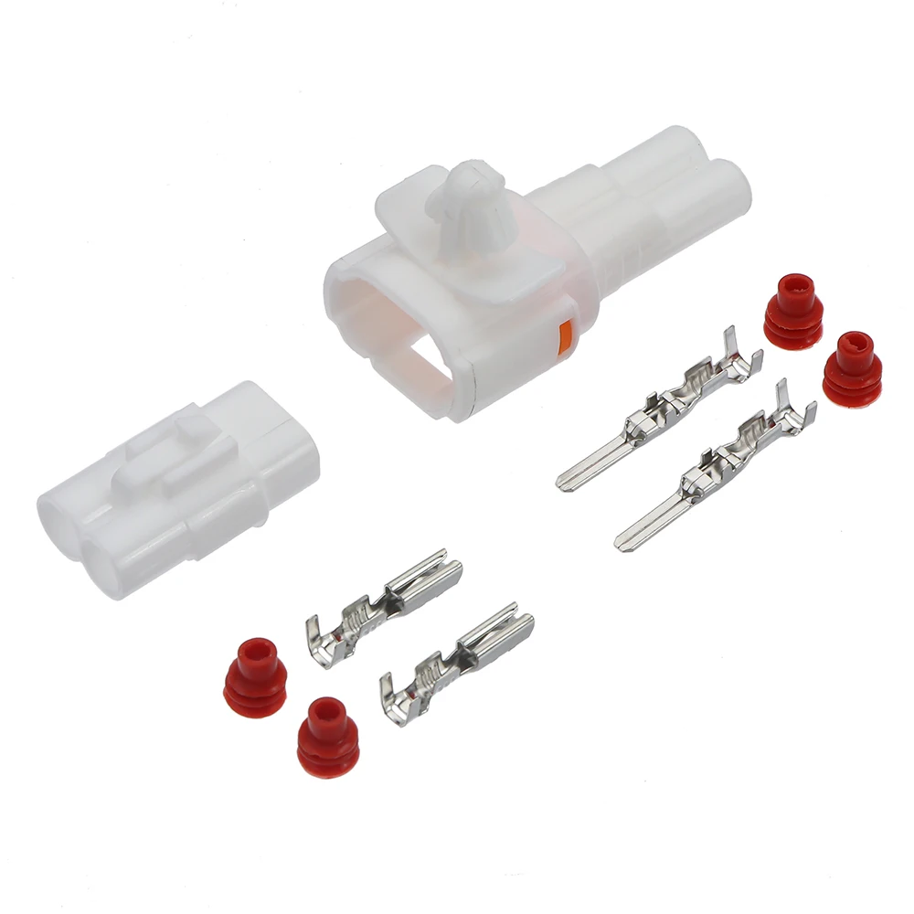 1/5/10/20 Sets 2 Pin Waterproof Male Female Kit w/ Lock Auto Connector PA66 6187-2171 6180-2181 6180-2321 6187-2311 For Honda