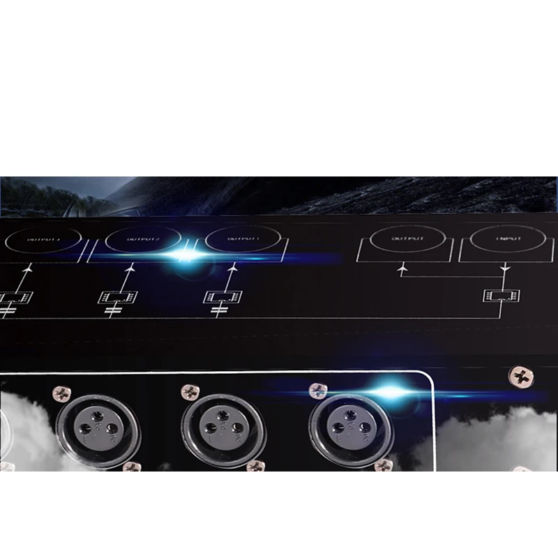 Professional Stage Light Controller DMX512 Splitter Light Signal Amplifier Splitter 8 way DMX Distributor for stage Equipment